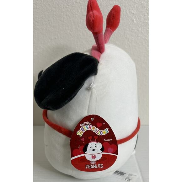Squishmallow 8” Snoopy Valentines Day 23’ Kellytoy Holiday Peanuts BNWT Wear Tag - Picture 3 of 6
